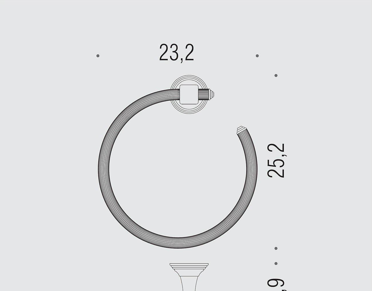 Colombo Hermitage, Полотенцедержатель, B3331.CR