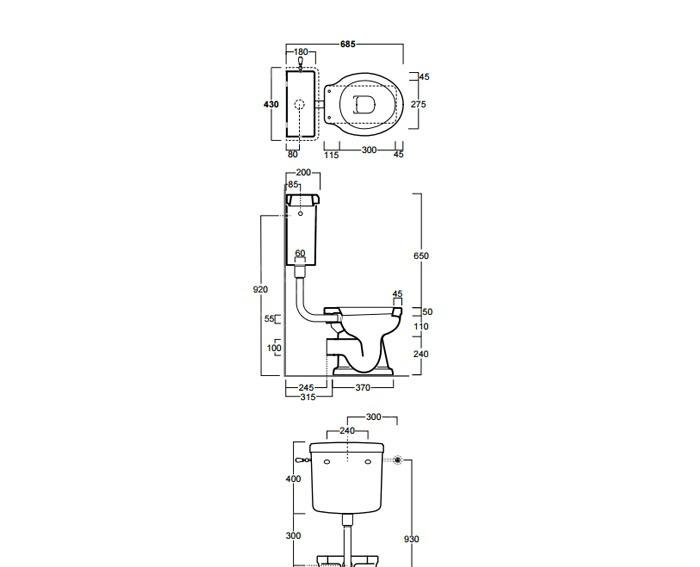 Simas Londra, Унитаз приставной, LO901bi