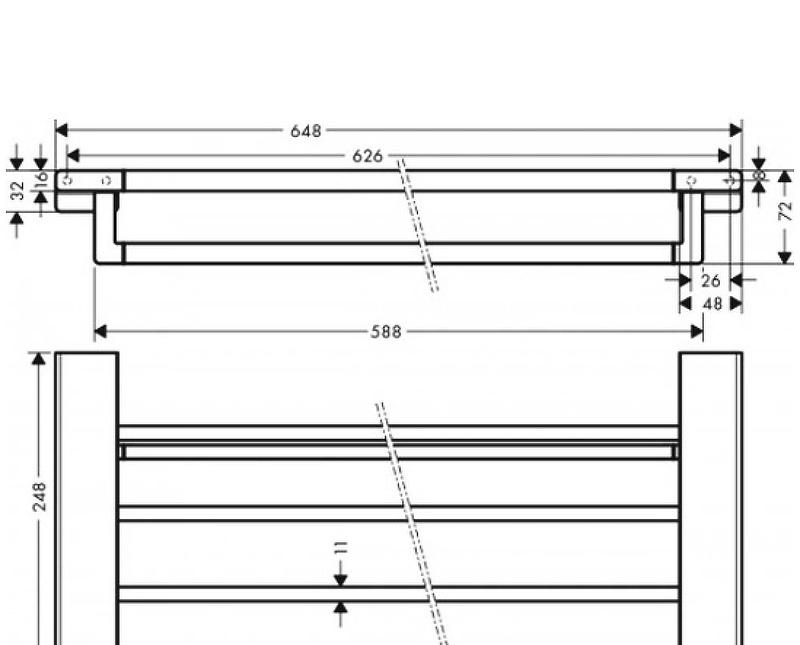 Hansgrohe AddStoris, Полка, 41751000