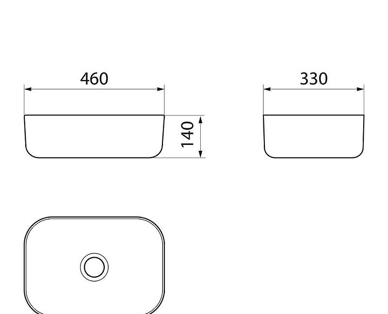 Point Венера, Накладная (чаша), PN43073WB