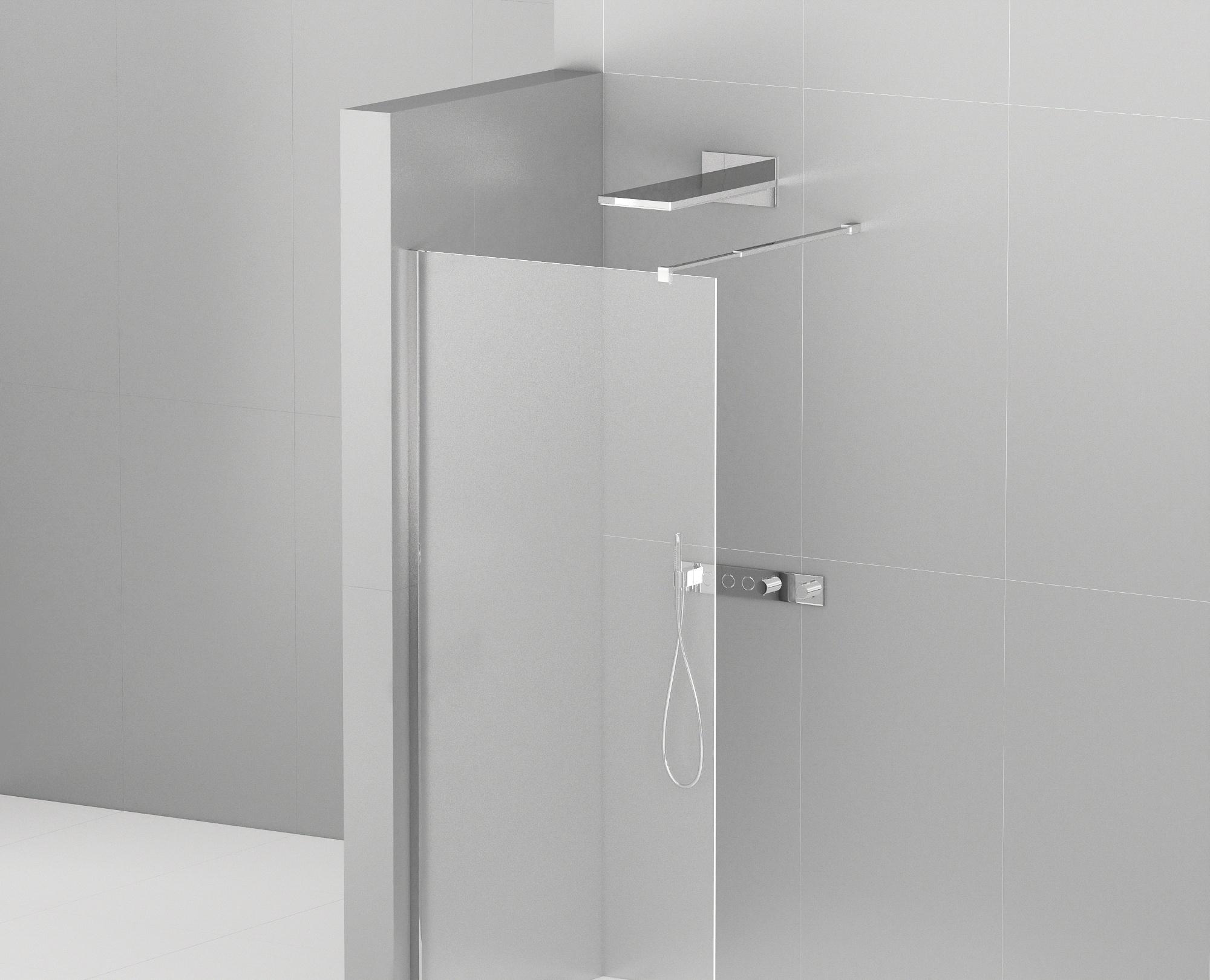 Душевая перегородка - Cezares, Liberta, 90x195 см, LIBERTA-L-1-90-C-Cr