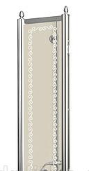 Боковая стенка - Cezares, Giubileo, 0.6x90x195 см, GIUBILEO-FIX-90-SCORREVOLE-CP-Br