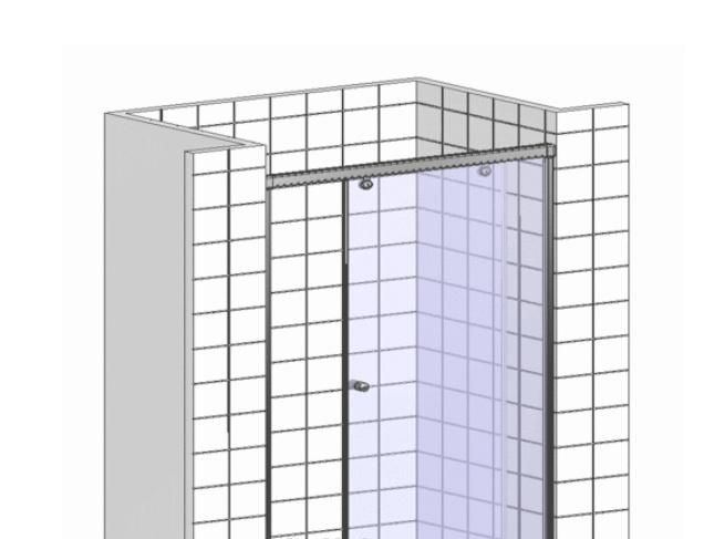 Душевая дверь - Aquanet, Delta, 140x200 см, NPE6121