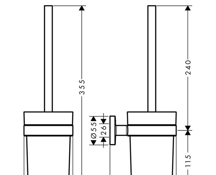 Hansgrohe Logis Universal, Ершик, 41722000