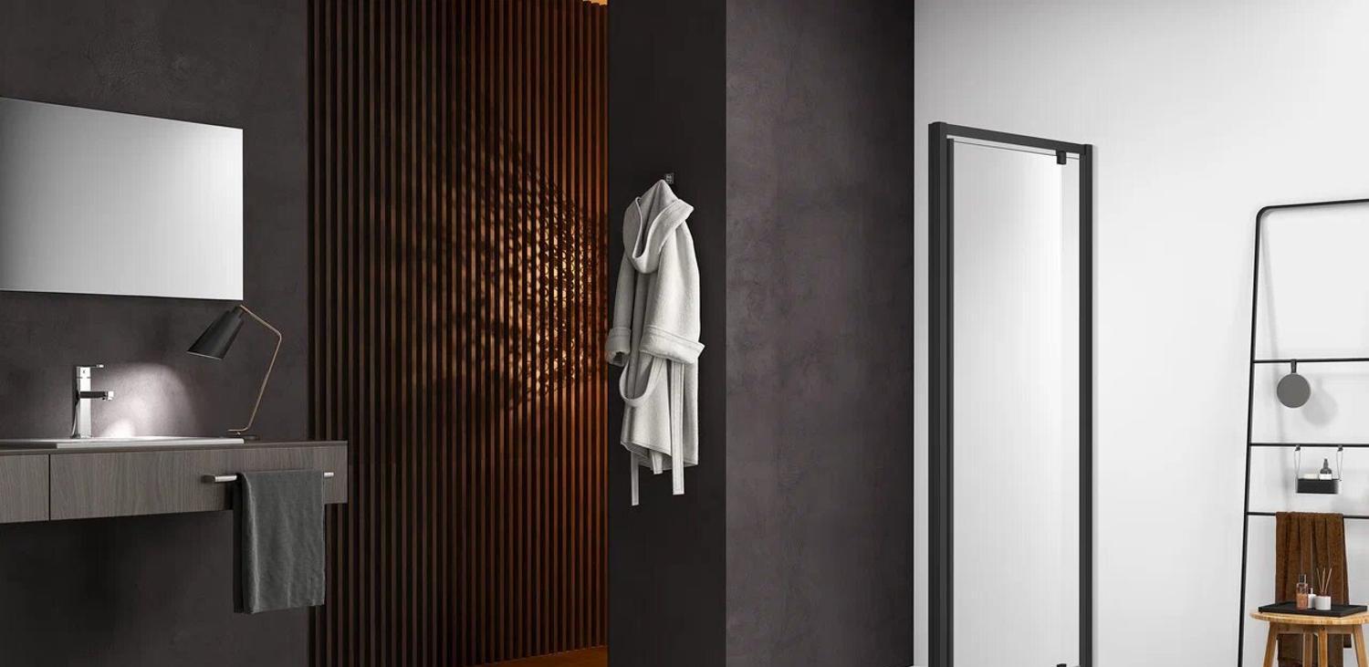 Душевая дверь - Aquatek, без коллекции, 90x200 см, AQ ARI PI 09020BL