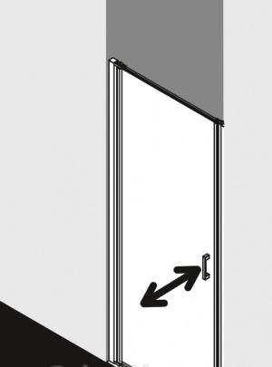 Душевая дверь - Kermi, Cada XS, 110x200 см, CK1NR11020VPK