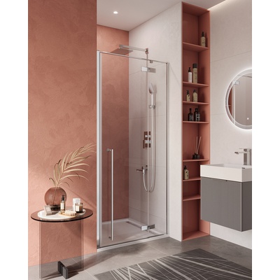 Душевая дверь - Cezares, Liner, 90x195 см, LINER-B-12-90-C-Cr-R