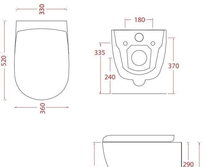 ArtCeram File 2.0, Унитаз подвесной, FLV004 12 00