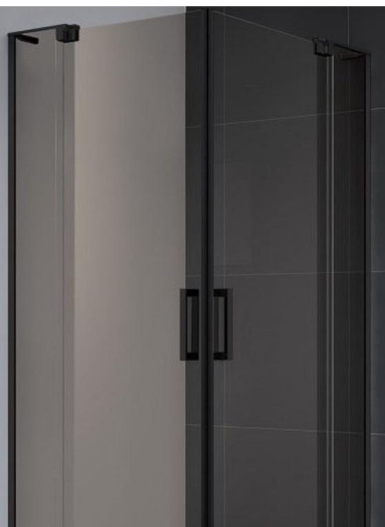 Душевой уголок - Cezares, Slider, 80x80x195 см, SLIDER-A-2-70/80-BR-NERO