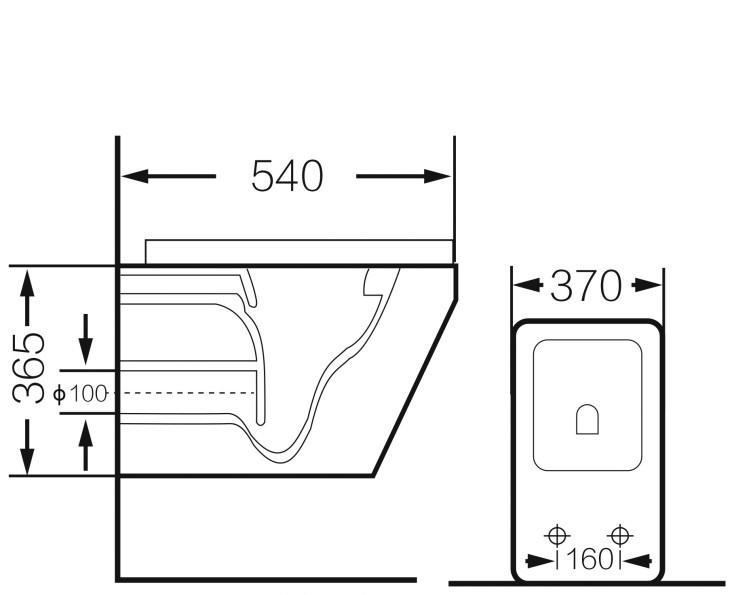 Grossman без коллекции, Унитаз подвесной, GR-4440S