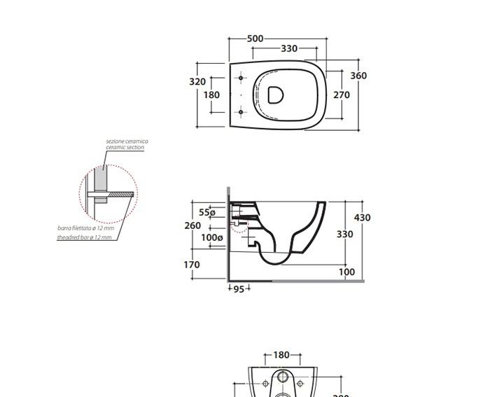 Globo Genesis, Унитаз подвесной, GNS03.BI