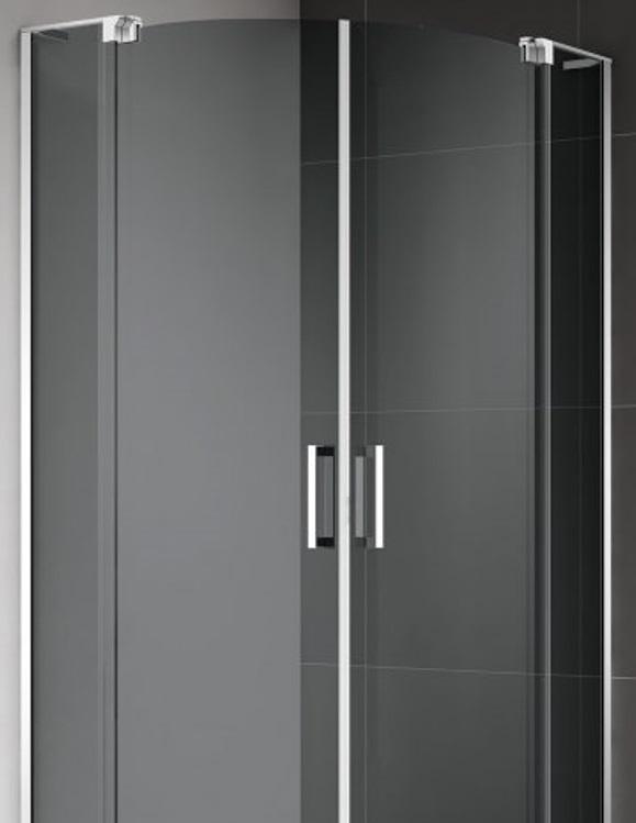 Душевой уголок - Cezares, Slider R2, 90x90x195 см, SLIDER-R-2-90/100-GRIGIO-Cr