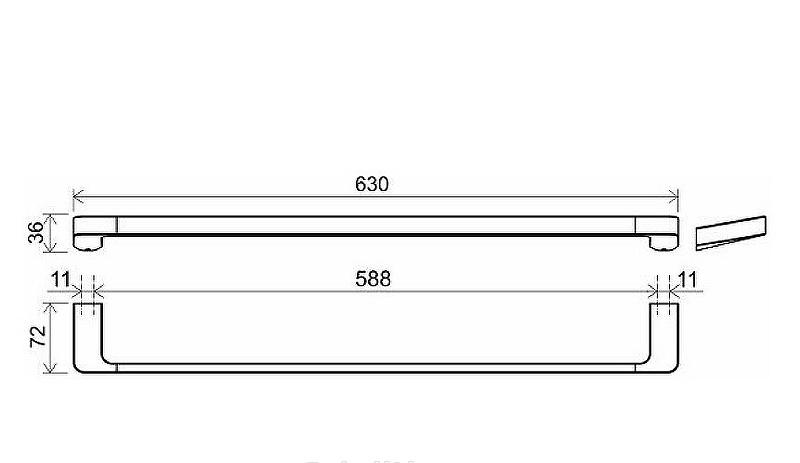 Ravak 10°, Полотенцедержатель, X07P561