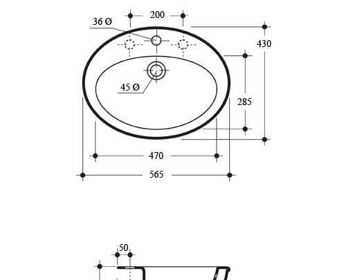 Cezares Olivia, Раковина, CZR-LV-560