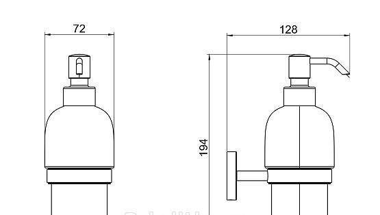 Aquatek Бетта, Дозатор для жидкого мыла, AQ4605MB