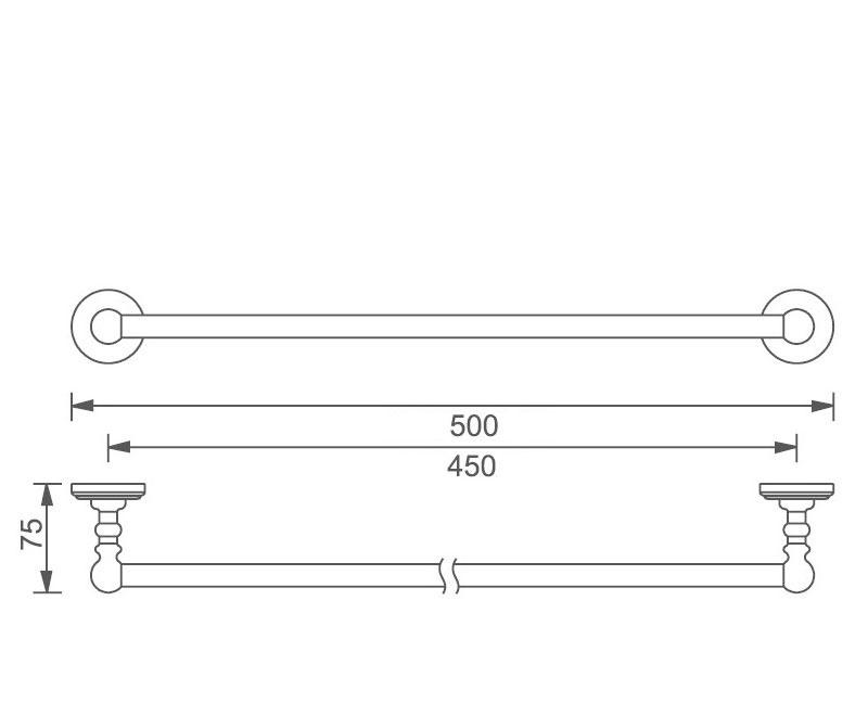 Aquanet 4600, Полотенцедержатель, 00189276