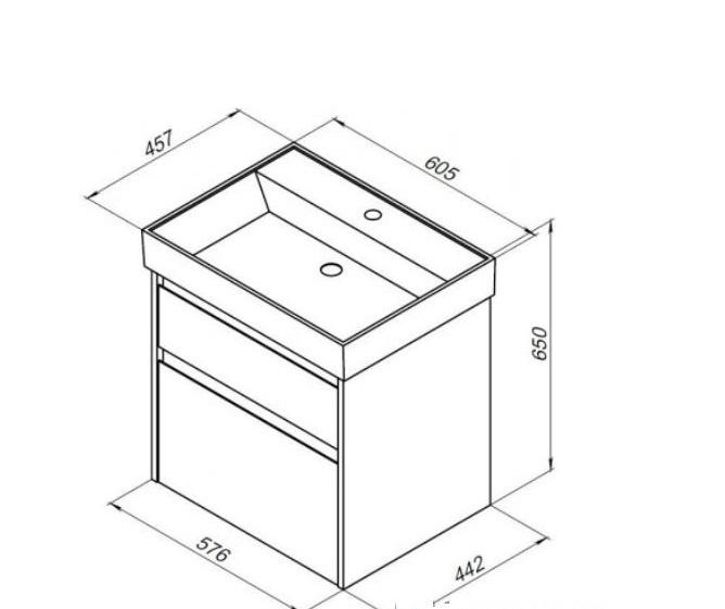 Aquanet Nova Lite, Тумба для раковины, 00242577