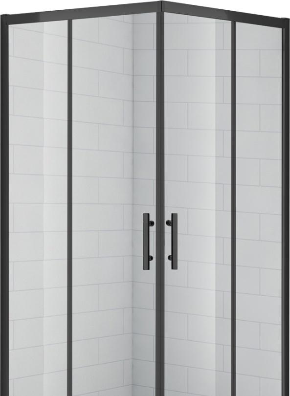 Душевой уголок - Cezares, Eco, 100x100x190 см, ECO-O-A-2-100-C-NERO
