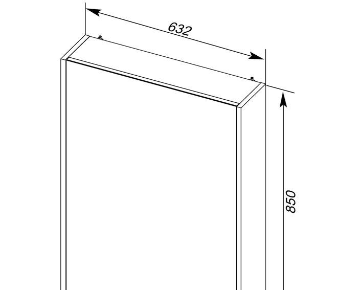 Aquanet Франка, Шкаф-зеркало, EXK122-00