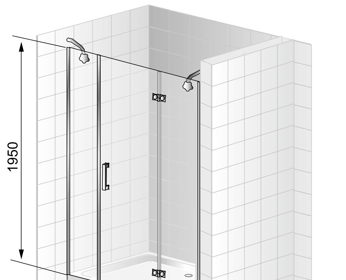 Душевая дверь - Cezares, Magic Royal Palace, 185x195 см, MAGIC-B-13-100+60/30-ROYAL PALACE-PP-Cr-R / MAGIC-60/30-ROYAL PALACE-PP-Cr-R