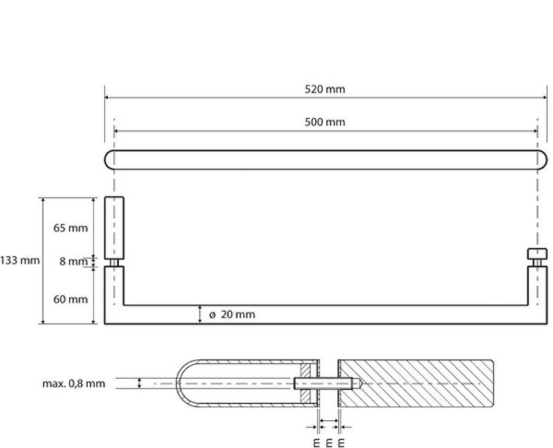 Bemeta Omega, Полотенцедержатель, 104204352