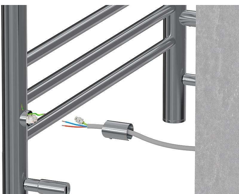 Полотенцесушитель электрический - Aquatek, Альфа, 25.7x53x70 см, AQ EL RRP0770CH / RRP0770CH