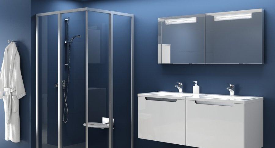 Душевая дверь - Ravak, Supernova, 90x90x185 см, 14V70U02ZG