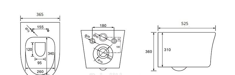 Aquatek Ника, Унитаз подвесной, AQ2009-00