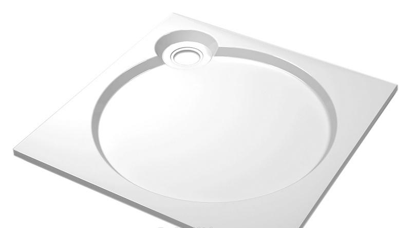 Душевой поддон - Cezares, без коллекции, 80x80x5.6 см, TRAY-S-A-80-56-W