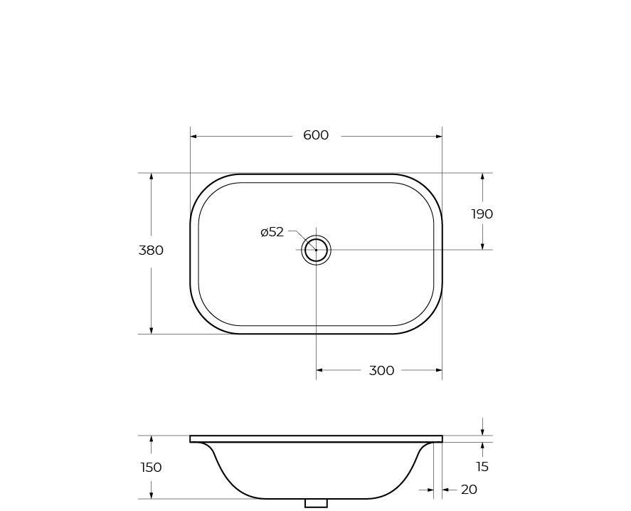 Cezares без коллекции, Раковина, CZR-ARE-60-LVB