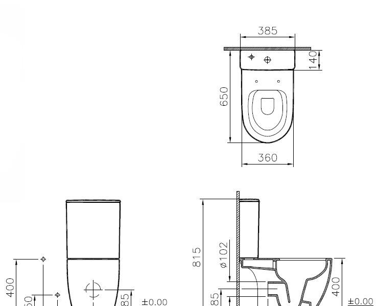 Vitra Sento, Унитаз компакт, 9830B003-7204