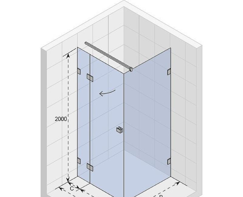 Душевой уголок - Riho, SZ Scandic NXT, 87x137x200 см, G001069120 / GX09024C1