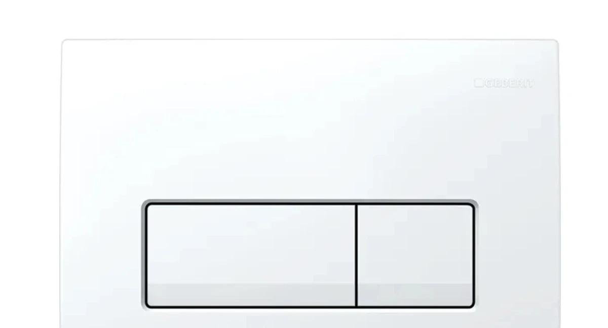 Кнопка смыва - Geberit, Delta 50, 2.3x24.6x16.4 см, 115.119.11.1