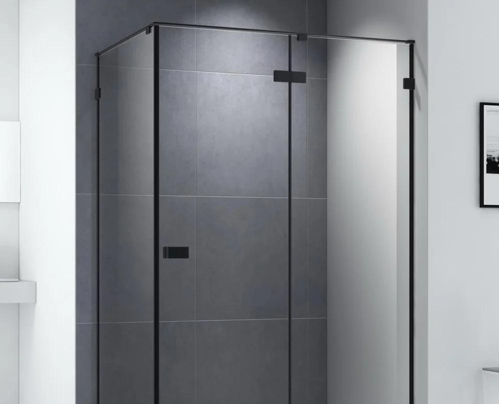 Душевой уголок - Cezares, Bellagio, 90x120x196.8 см, AH-1-120/90-C-NERO / BELLAGIO-AH-1-120/90-C-NERO