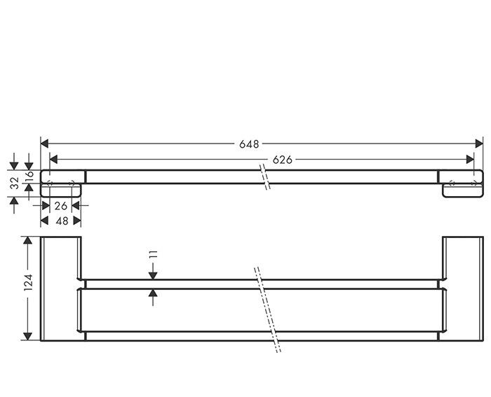 Hansgrohe AddStoris, Полотенцедержатель, 41743990
