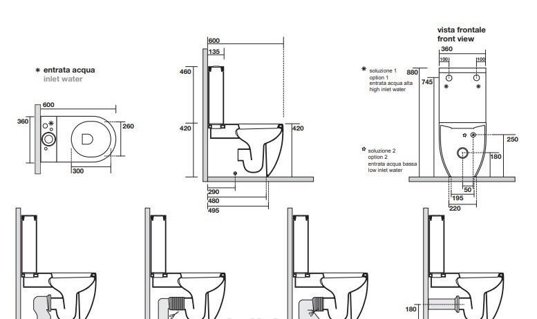 Kerasan Flo, Унитаз компакт, 311701