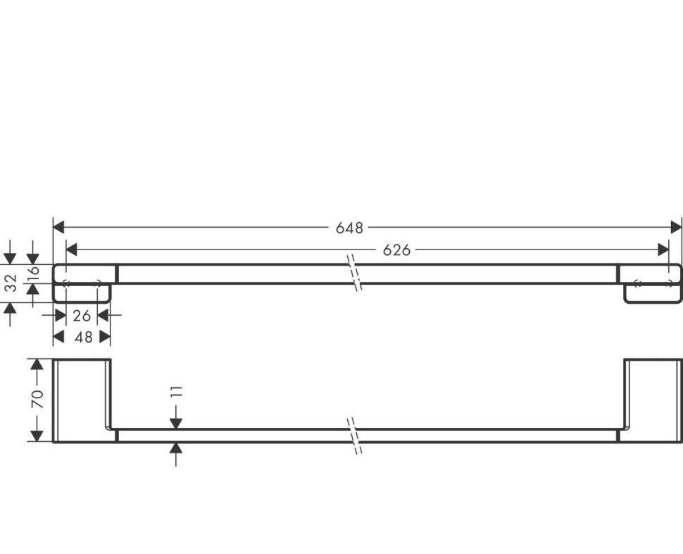 Hansgrohe AddStoris, Полотенцедержатель, 41747990