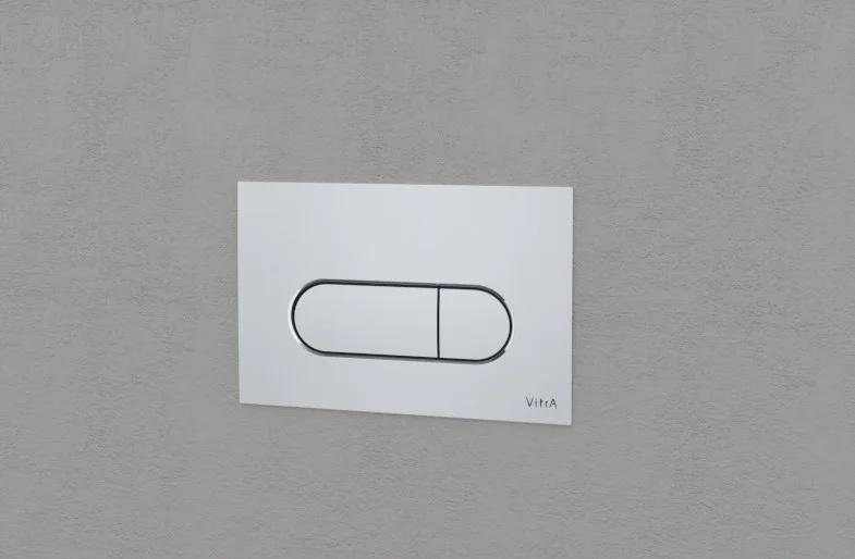 Vitra Shift, Унитаз подвесной с инсталляцией и кнопкой, BB045CPR