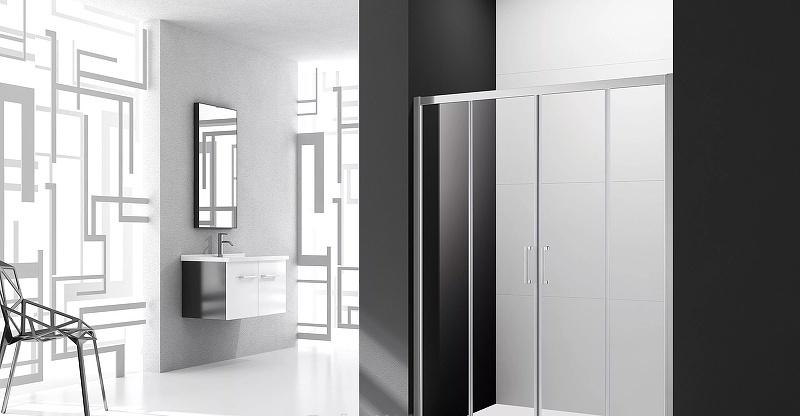 Душевая дверь - Cezares, без коллекции, 172x195 см, MOLVENO-BF-2-170-C-BORO-IV