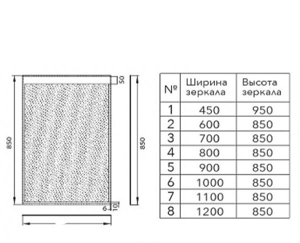 Aquanet Эвора, Шкаф-зеркало, 00196660