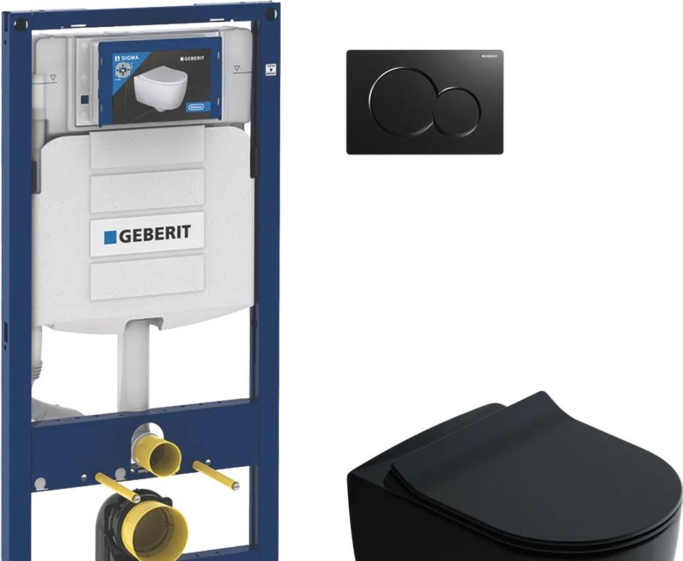 Geberit без коллекции, Унитаз подвесной с инсталляцией и кнопкой, BB8604CPR-SC