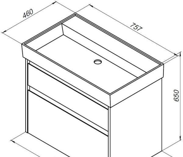 Aquanet Nova Lite, Тумба для раковины, 00242273