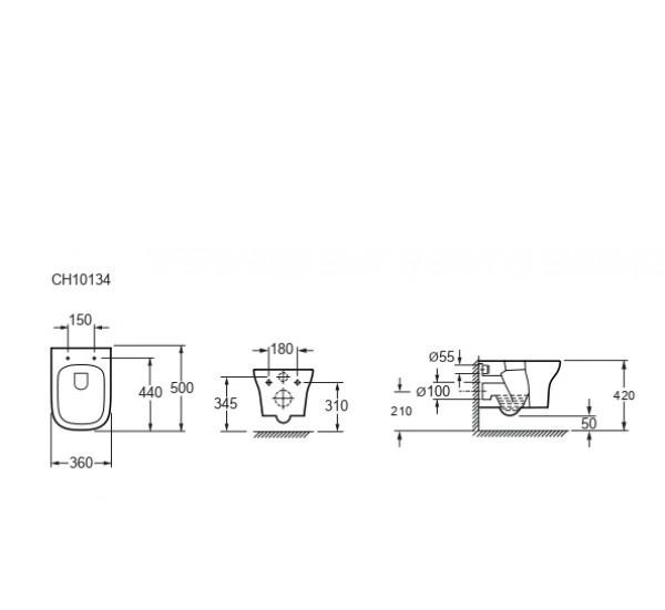 Grossman Classic, Унитаз подвесной, GR-P3012