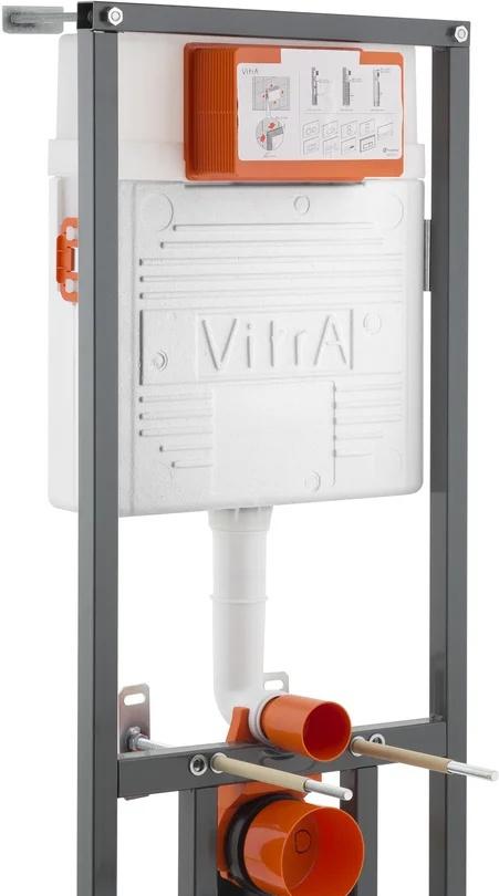 Vitra Integra, Унитаз подвесной с инсталляцией и кнопкой, 9856B003-7200