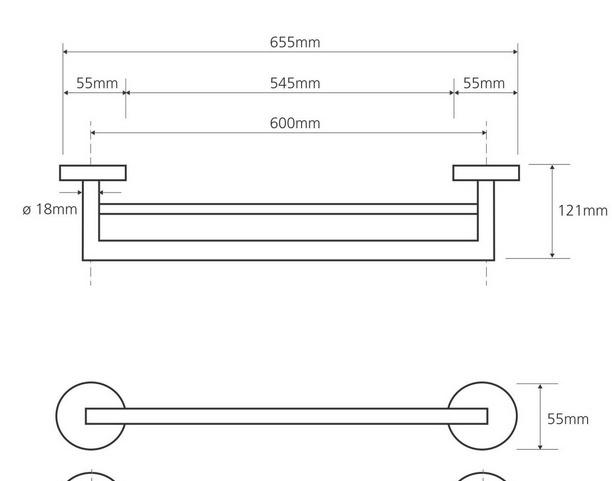 Bemeta Omega, Полотенцедержатель, 104204052