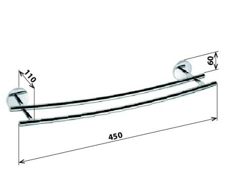 Bemeta Alfa, Полотенцедержатель, 102410052