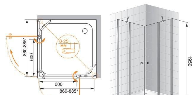 Душевой уголок - Cezares, Triumph, 120x120x195 см, TRIUMPH-D-A-22-120-C-Cr / TRIUMPH-A-22-120-C-Cr