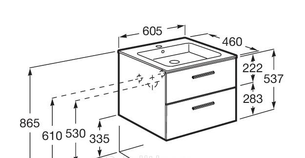 Roca Victoria, Тумба для раковины, A857468806