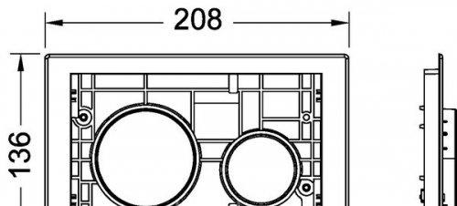 Кнопка смыва - Tece, Loop, 3.55x25.3x14.5 см, 9240667