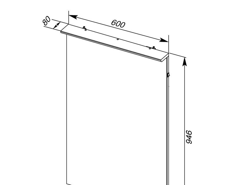 Aquanet Ирис, Зеркало, EB1177-BLV